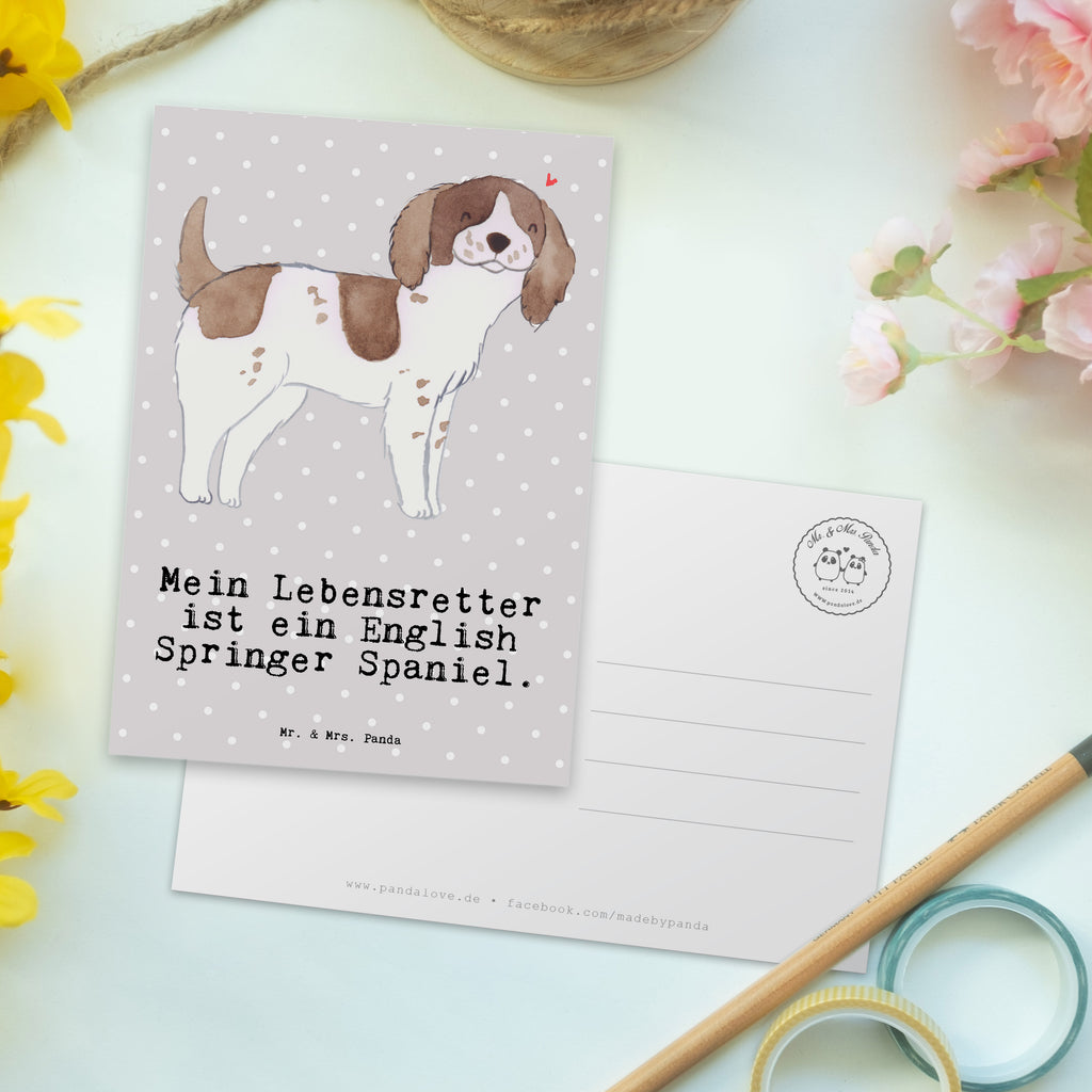 Postkarte English Springer Spaniel Lebensretter Postkarte, Karte, Geschenkkarte, Grußkarte, Einladung, Ansichtskarte, Geburtstagskarte, Einladungskarte, Dankeskarte, Ansichtskarten, Einladung Geburtstag, Einladungskarten Geburtstag, Hund, Hunderasse, Rassehund, Hundebesitzer, Geschenk, Tierfreund, Schenken, Welpe, English Springer Spaniel