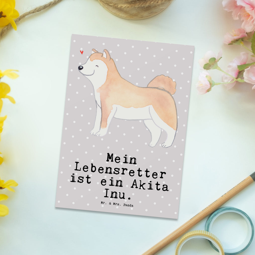 Postkarte Akita Inu Lebensretter Postkarte, Karte, Geschenkkarte, Grußkarte, Einladung, Ansichtskarte, Geburtstagskarte, Einladungskarte, Dankeskarte, Ansichtskarten, Einladung Geburtstag, Einladungskarten Geburtstag, Hund, Hunderasse, Rassehund, Hundebesitzer, Geschenk, Tierfreund, Schenken, Welpe