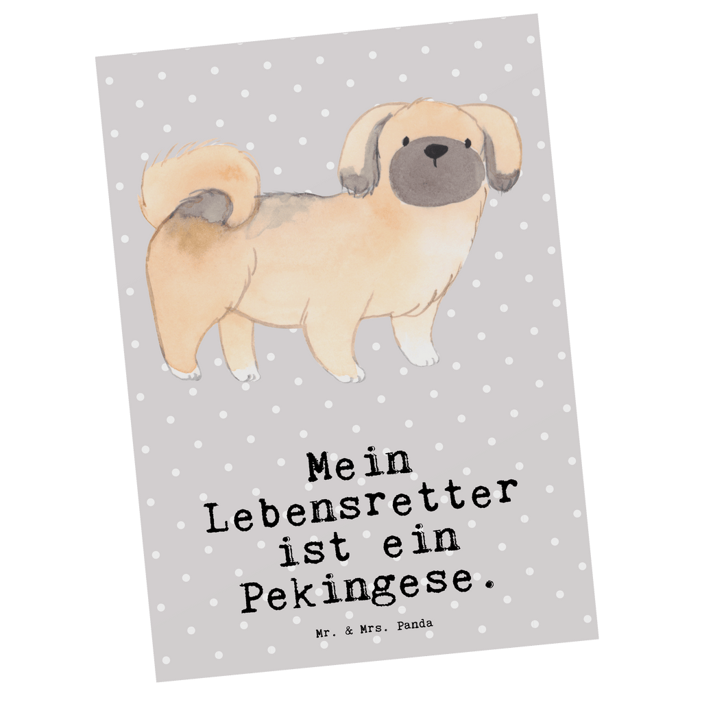 Postkarte Pekingese Lebensretter Postkarte, Karte, Geschenkkarte, Grußkarte, Einladung, Ansichtskarte, Geburtstagskarte, Einladungskarte, Dankeskarte, Ansichtskarten, Einladung Geburtstag, Einladungskarten Geburtstag, Hund, Hunderasse, Rassehund, Hundebesitzer, Geschenk, Tierfreund, Schenken, Welpe, Pekingese, Pekinese, Peking-Palasthund