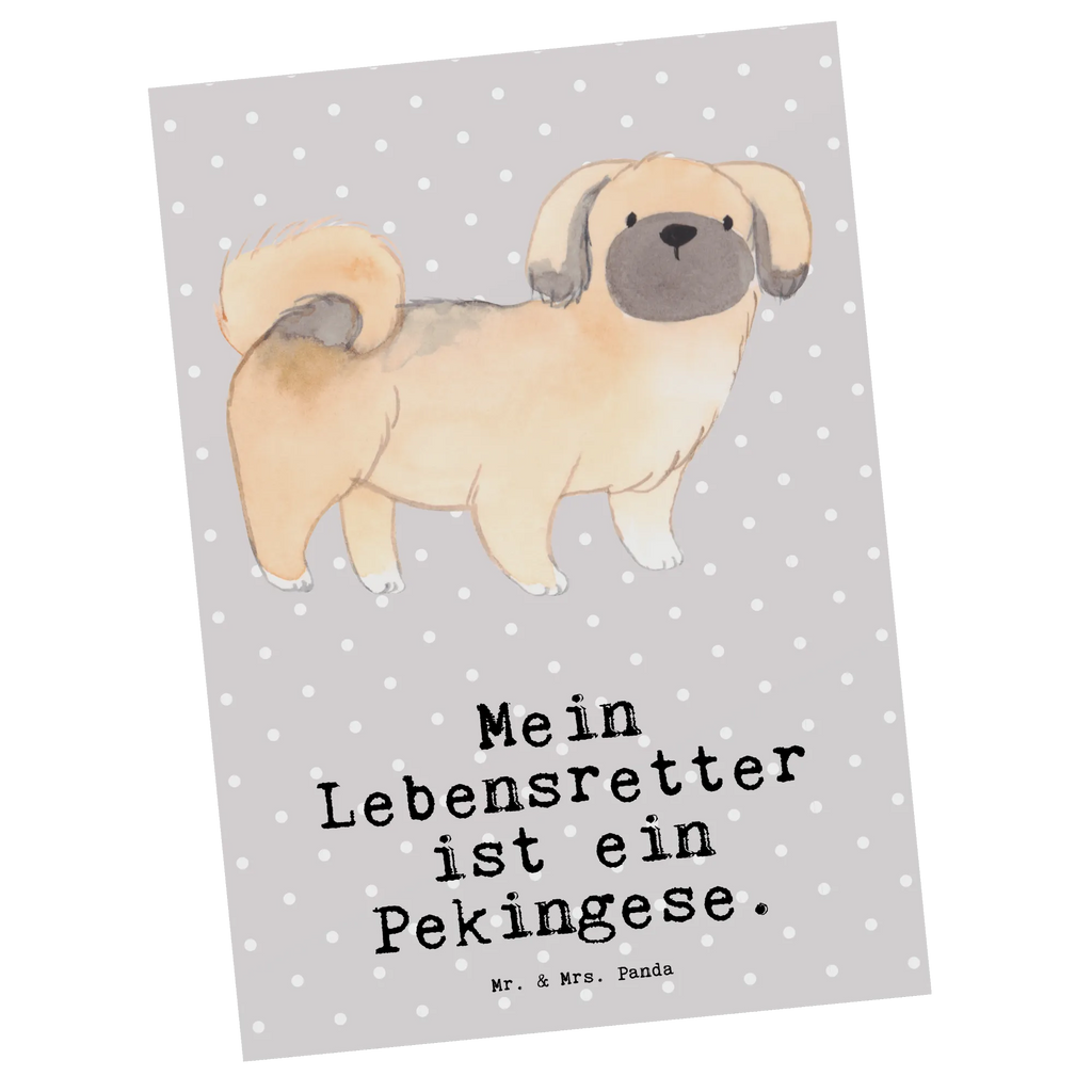 Postkarte Pekingese Lebensretter Postkarte, Karte, Geschenkkarte, Grußkarte, Einladung, Ansichtskarte, Geburtstagskarte, Einladungskarte, Dankeskarte, Ansichtskarten, Einladung Geburtstag, Einladungskarten Geburtstag, Hund, Hunderasse, Rassehund, Hundebesitzer, Geschenk, Tierfreund, Schenken, Welpe, Pekingese, Pekinese, Peking-Palasthund