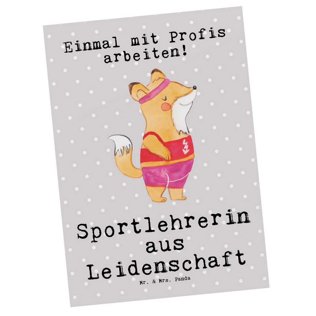 Postkarte Sportlehrerin aus Leidenschaft Postkarte, Karte, Geschenkkarte, Grußkarte, Einladung, Ansichtskarte, Geburtstagskarte, Einladungskarte, Dankeskarte, Ansichtskarten, Einladung Geburtstag, Einladungskarten Geburtstag, Beruf, Ausbildung, Jubiläum, Abschied, Rente, Kollege, Kollegin, Geschenk, Schenken, Arbeitskollege, Mitarbeiter, Firma, Danke, Dankeschön