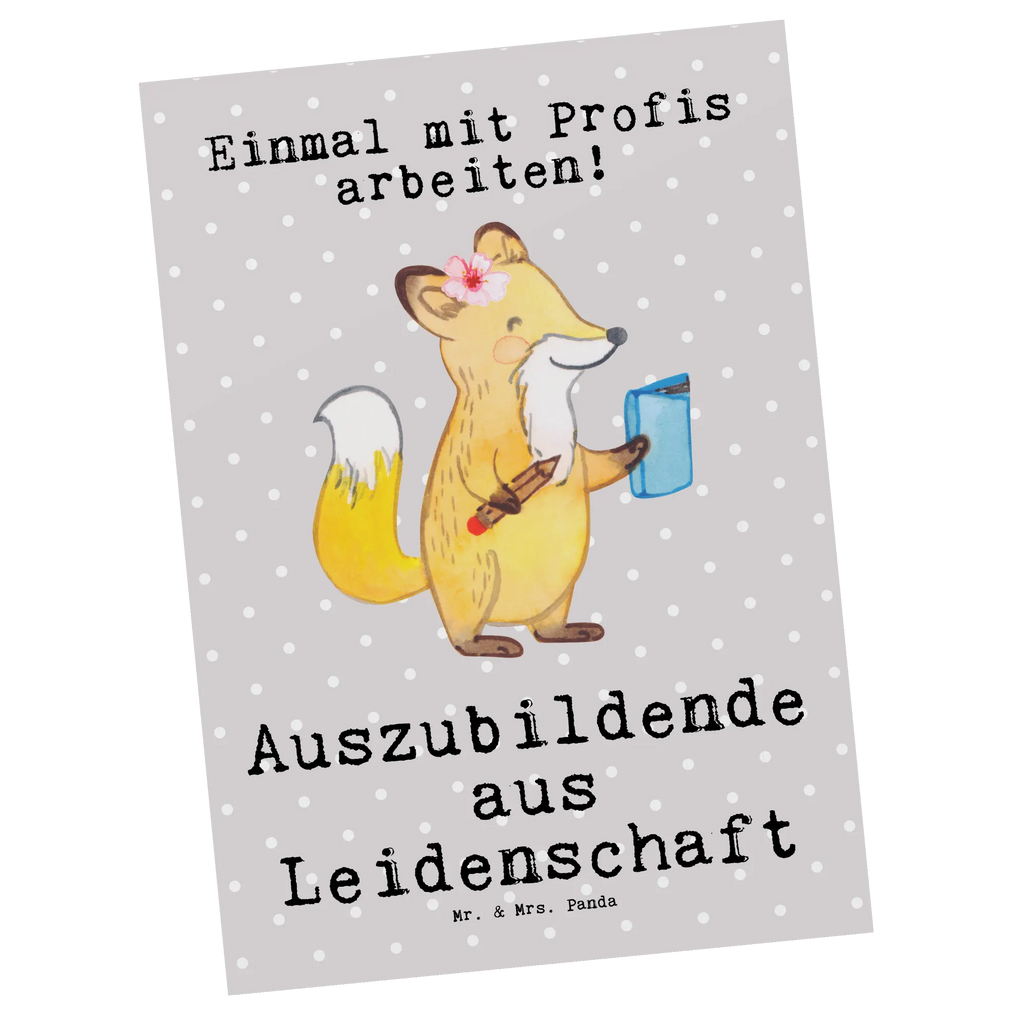 Postkarte Auszubildende aus Leidenschaft Postkarte, Karte, Geschenkkarte, Grußkarte, Einladung, Ansichtskarte, Geburtstagskarte, Einladungskarte, Dankeskarte, Ansichtskarten, Einladung Geburtstag, Einladungskarten Geburtstag, Beruf, Ausbildung, Jubiläum, Abschied, Rente, Kollege, Kollegin, Geschenk, Schenken, Arbeitskollege, Mitarbeiter, Firma, Danke, Dankeschön, Auszubildende, Azubine, Ausbildungsbeginn, Abschlussprüfung, Beginn der Ausbildung, Glücksbringer zur Ausbildung