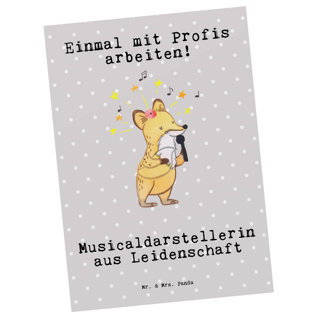 Postkarte Musicaldarstellerin Leidenschaft Postkarte, Karte, Geschenkkarte, Grußkarte, Einladung, Ansichtskarte, Geburtstagskarte, Einladungskarte, Dankeskarte, Ansichtskarten, Einladung Geburtstag, Einladungskarten Geburtstag, Beruf, Ausbildung, Jubiläum, Abschied, Rente, Kollege, Kollegin, Geschenk, Schenken, Arbeitskollege, Mitarbeiter, Firma, Danke, Dankeschön