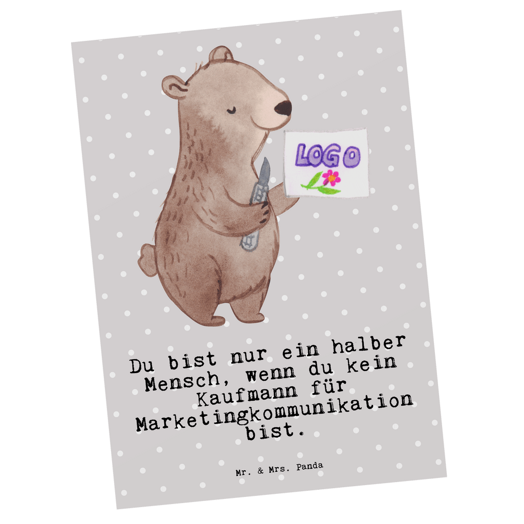 Postkarte Kaufmann für Marketingkommunikation mit Herz Postkarte, Karte, Geschenkkarte, Grußkarte, Einladung, Ansichtskarte, Geburtstagskarte, Einladungskarte, Dankeskarte, Ansichtskarten, Einladung Geburtstag, Einladungskarten Geburtstag, Beruf, Ausbildung, Jubiläum, Abschied, Rente, Kollege, Kollegin, Geschenk, Schenken, Arbeitskollege, Mitarbeiter, Firma, Danke, Dankeschön