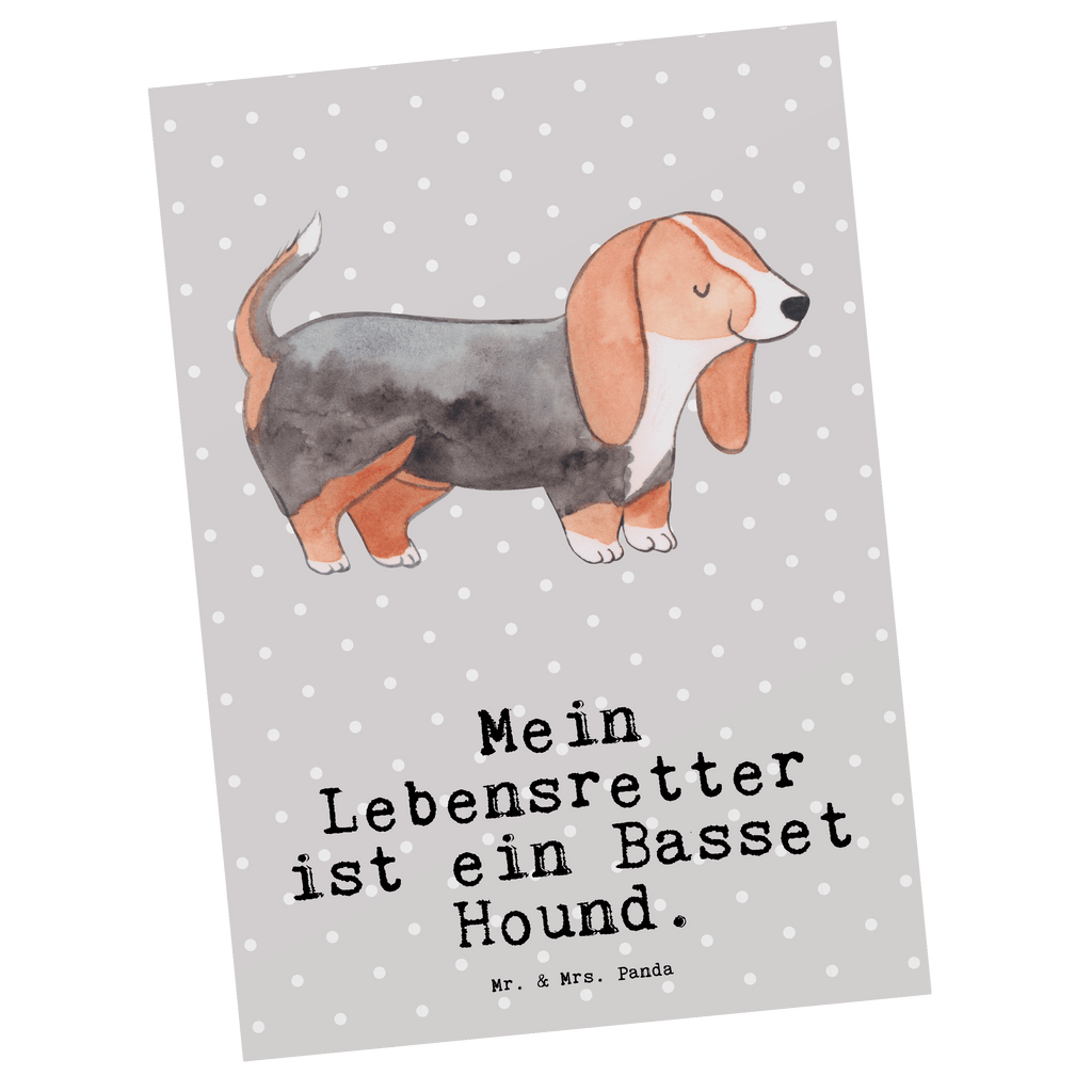 Postkarte Basset Hound Lebensretter Postkarte, Karte, Geschenkkarte, Grußkarte, Einladung, Ansichtskarte, Geburtstagskarte, Einladungskarte, Dankeskarte, Ansichtskarten, Einladung Geburtstag, Einladungskarten Geburtstag, Hund, Hunderasse, Rassehund, Hundebesitzer, Geschenk, Tierfreund, Schenken, Welpe, Basset Hound, Basset