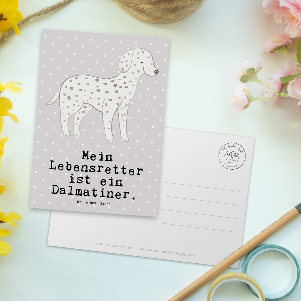 Postkarte Dalmatiner Lebensretter Postkarte, Karte, Geschenkkarte, Grußkarte, Einladung, Ansichtskarte, Geburtstagskarte, Einladungskarte, Dankeskarte, Ansichtskarten, Einladung Geburtstag, Einladungskarten Geburtstag, Hund, Hunderasse, Rassehund, Hundebesitzer, Geschenk, Tierfreund, Schenken, Welpe, Dalmatiner, Dalmatinac