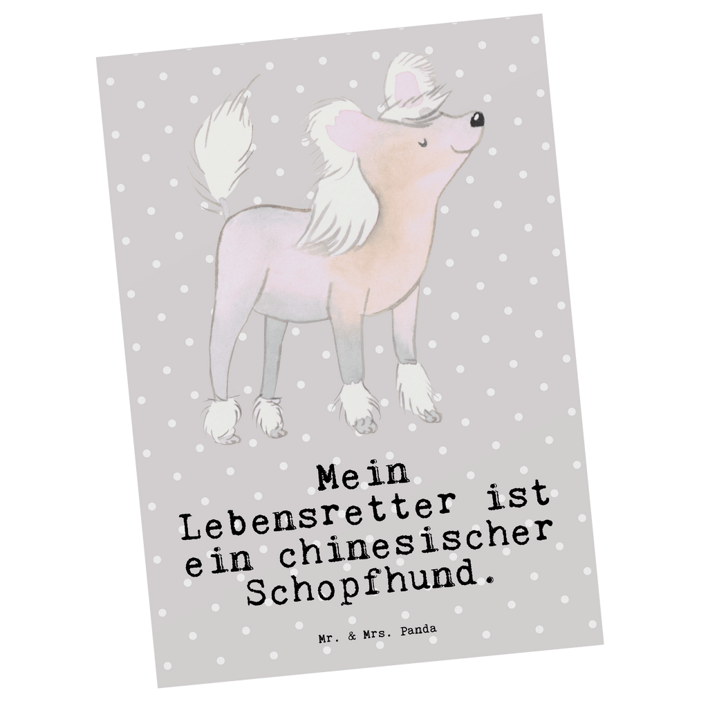 Postkarte Chinesischer Schopfhund Lebensretter Postkarte, Karte, Geschenkkarte, Grußkarte, Einladung, Ansichtskarte, Geburtstagskarte, Einladungskarte, Dankeskarte, Ansichtskarten, Einladung Geburtstag, Einladungskarten Geburtstag, Hund, Hunderasse, Rassehund, Hundebesitzer, Geschenk, Tierfreund, Schenken, Welpe, Chinesischer Schopfhund, Chinese Crested Dog