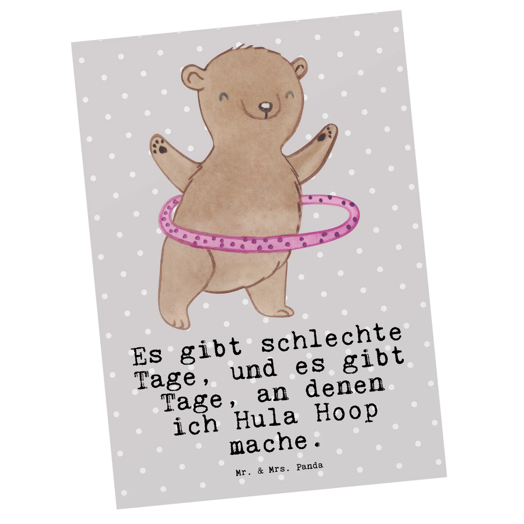 Postkarte Bär Hula Hoop Postkarte, Karte, Geschenkkarte, Grußkarte, Einladung, Ansichtskarte, Geburtstagskarte, Einladungskarte, Dankeskarte, Ansichtskarten, Einladung Geburtstag, Einladungskarten Geburtstag, Geschenk, Sport, Sportart, Hobby, Schenken, Danke, Dankeschön, Auszeichnung, Gewinn, Sportler, Hula Hoop, Fitness, Training