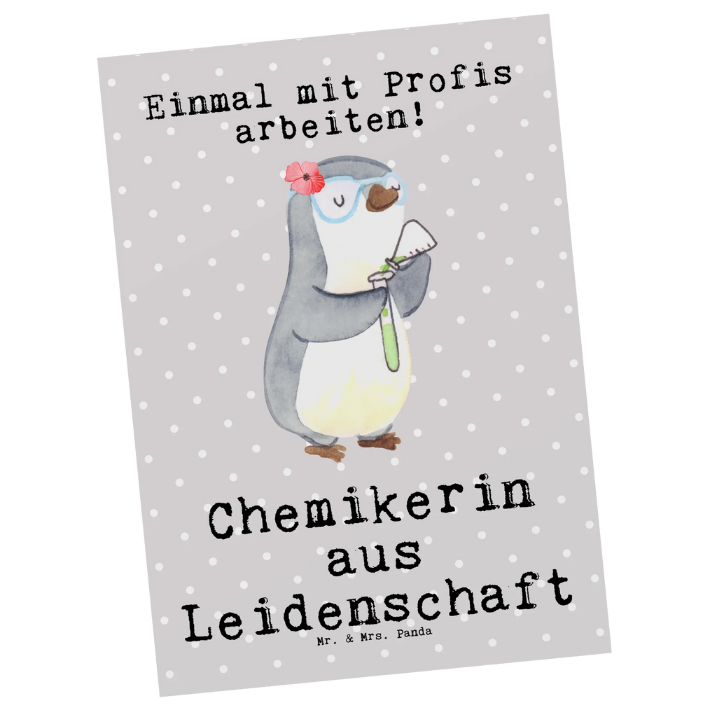 Postkarte Chemikerin aus Leidenschaft Postkarte, Karte, Geschenkkarte, Grußkarte, Einladung, Ansichtskarte, Geburtstagskarte, Einladungskarte, Dankeskarte, Ansichtskarten, Einladung Geburtstag, Einladungskarten Geburtstag, Beruf, Ausbildung, Jubiläum, Abschied, Rente, Kollege, Kollegin, Geschenk, Schenken, Arbeitskollege, Mitarbeiter, Firma, Danke, Dankeschön, Chemikerin, Chemielaborantin, Naturwissenschaftlerin, Labor, Studium, Forschung, Wissenschaftlerin