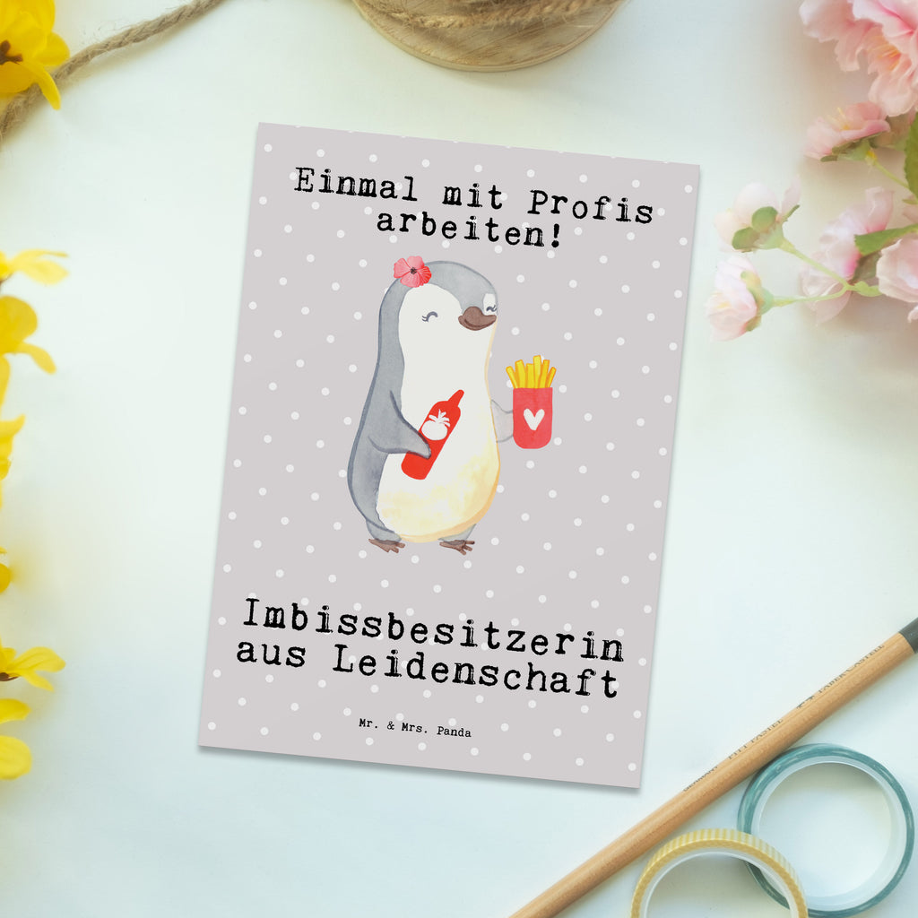 Postkarte Imbissbesitzerin Leidenschaft Postkarte, Karte, Geschenkkarte, Grußkarte, Einladung, Ansichtskarte, Geburtstagskarte, Einladungskarte, Dankeskarte, Ansichtskarten, Einladung Geburtstag, Einladungskarten Geburtstag, Beruf, Ausbildung, Jubiläum, Abschied, Rente, Kollege, Kollegin, Geschenk, Schenken, Arbeitskollege, Mitarbeiter, Firma, Danke, Dankeschön, Imbissbesitzerin, Imibissverkäuferin, Pommesverkäuferin, Pommesliebe