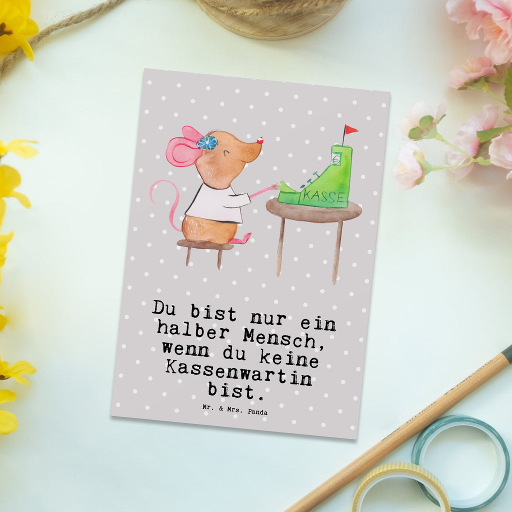 Postkarte Kassenwartin mit Herz Postkarte, Karte, Geschenkkarte, Grußkarte, Einladung, Ansichtskarte, Geburtstagskarte, Einladungskarte, Dankeskarte, Ansichtskarten, Einladung Geburtstag, Einladungskarten Geburtstag, Beruf, Ausbildung, Jubiläum, Abschied, Rente, Kollege, Kollegin, Geschenk, Schenken, Arbeitskollege, Mitarbeiter, Firma, Danke, Dankeschön, Kassenwartin, Schatzmeisterin, Verein