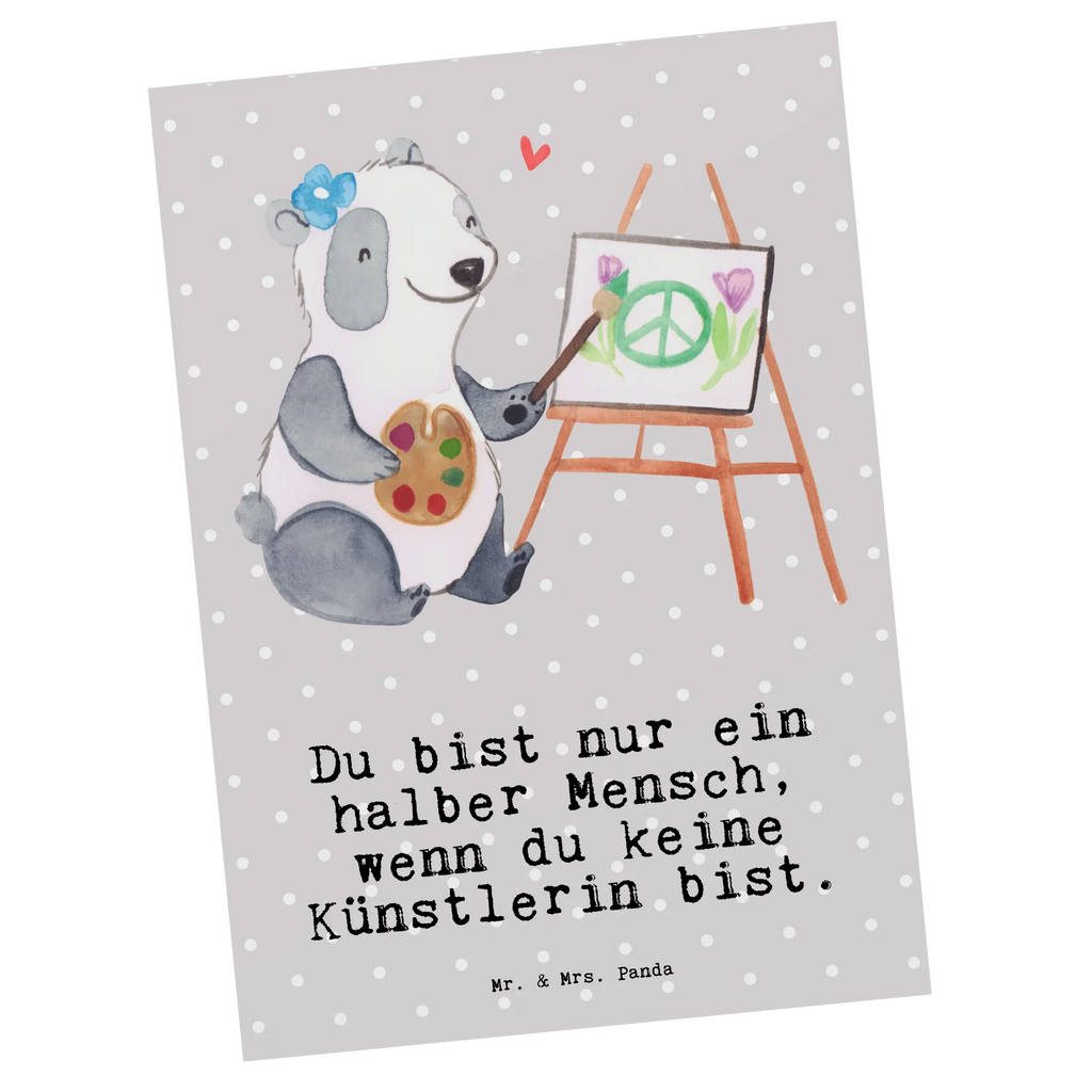 Postkarte Künstlerin mit Herz Postkarte, Karte, Geschenkkarte, Grußkarte, Einladung, Ansichtskarte, Geburtstagskarte, Einladungskarte, Dankeskarte, Ansichtskarten, Einladung Geburtstag, Einladungskarten Geburtstag, Beruf, Ausbildung, Jubiläum, Abschied, Rente, Kollege, Kollegin, Geschenk, Schenken, Arbeitskollege, Mitarbeiter, Firma, Danke, Dankeschön, Künstlerin, Malerin, Kunstmalerin, Galerie Eröffnung, Kunstschule