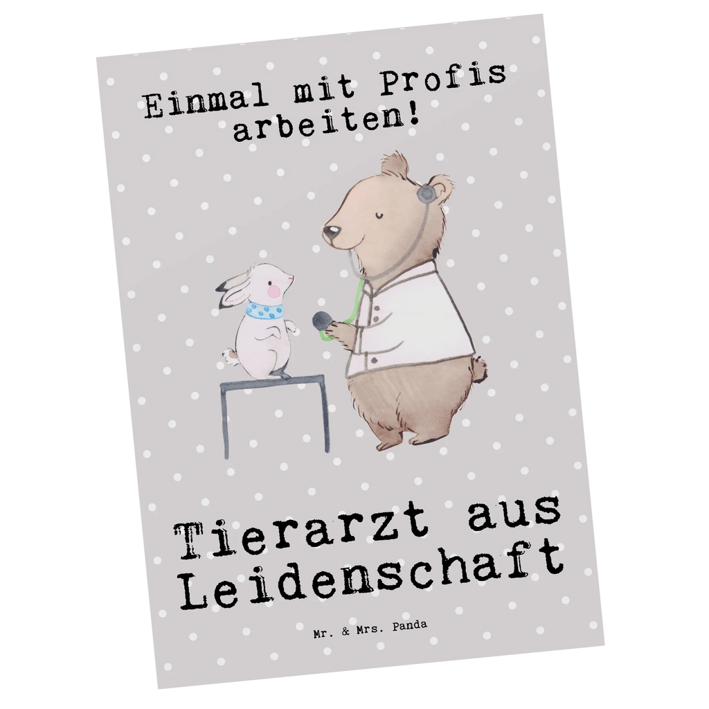 Postkarte Tierarzt aus Leidenschaft Postkarte, Karte, Geschenkkarte, Grußkarte, Einladung, Ansichtskarte, Geburtstagskarte, Einladungskarte, Dankeskarte, Ansichtskarten, Einladung Geburtstag, Einladungskarten Geburtstag, Beruf, Ausbildung, Jubiläum, Abschied, Rente, Kollege, Kollegin, Geschenk, Schenken, Arbeitskollege, Mitarbeiter, Firma, Danke, Dankeschön