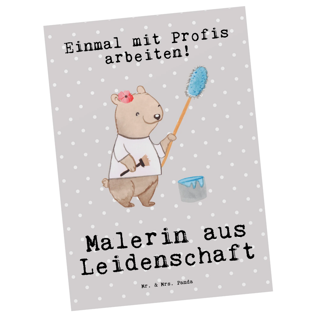 Postkarte Malerin Leidenschaft Postkarte, Karte, Geschenkkarte, Grußkarte, Einladung, Ansichtskarte, Geburtstagskarte, Einladungskarte, Dankeskarte, Ansichtskarten, Einladung Geburtstag, Einladungskarten Geburtstag, Beruf, Ausbildung, Jubiläum, Abschied, Rente, Kollege, Kollegin, Geschenk, Schenken, Arbeitskollege, Mitarbeiter, Firma, Danke, Dankeschön, Maler, Malermeisterin, Gesellenprüfung, Meisterprüfung, Malerbetrieb