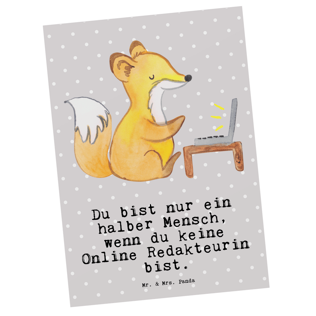 Postkarte Online Redakteurin mit Herz Postkarte, Karte, Geschenkkarte, Grußkarte, Einladung, Ansichtskarte, Geburtstagskarte, Einladungskarte, Dankeskarte, Ansichtskarten, Einladung Geburtstag, Einladungskarten Geburtstag, Beruf, Ausbildung, Jubiläum, Abschied, Rente, Kollege, Kollegin, Geschenk, Schenken, Arbeitskollege, Mitarbeiter, Firma, Danke, Dankeschön