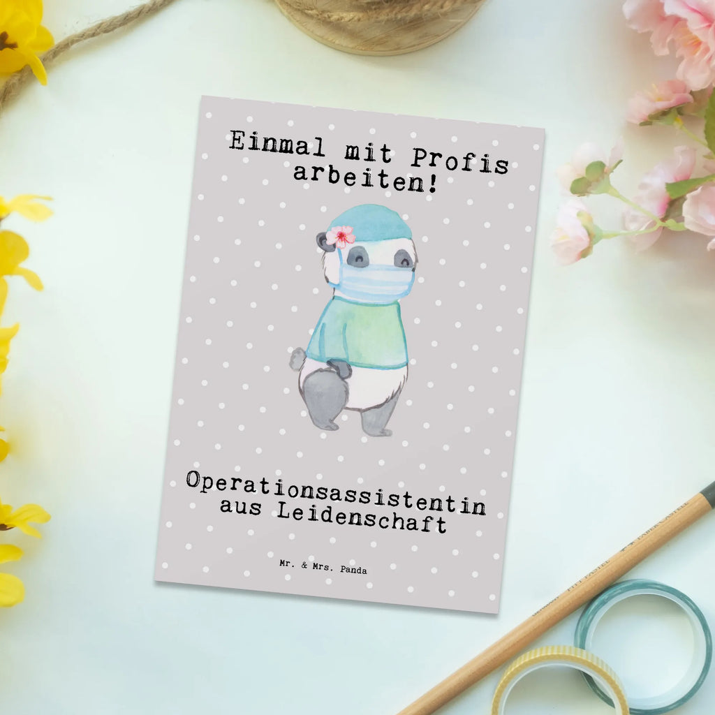 Postkarte Operationsassistentin aus Leidenschaft Postkarte, Karte, Geschenkkarte, Grußkarte, Einladung, Ansichtskarte, Geburtstagskarte, Einladungskarte, Dankeskarte, Ansichtskarten, Einladung Geburtstag, Einladungskarten Geburtstag, Beruf, Ausbildung, Jubiläum, Abschied, Rente, Kollege, Kollegin, Geschenk, Schenken, Arbeitskollege, Mitarbeiter, Firma, Danke, Dankeschön, Operationsassistentin, Operationstechnische Assistentin, OTA, OP Assistentin, Operationsassistenz