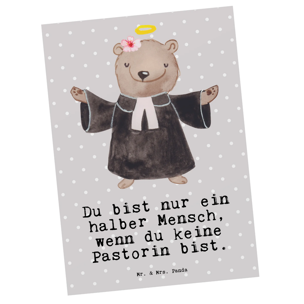 Postkarte Pastorin mit Herz Postkarte, Karte, Geschenkkarte, Grußkarte, Einladung, Ansichtskarte, Geburtstagskarte, Einladungskarte, Dankeskarte, Ansichtskarten, Einladung Geburtstag, Einladungskarten Geburtstag, Beruf, Ausbildung, Jubiläum, Abschied, Rente, Kollege, Kollegin, Geschenk, Schenken, Arbeitskollege, Mitarbeiter, Firma, Danke, Dankeschön, Pastorin, Dienerin Gottes<br />Geistliche, Pfarrerin, Predigerin<br />Priesterin, Theologin, Kirche