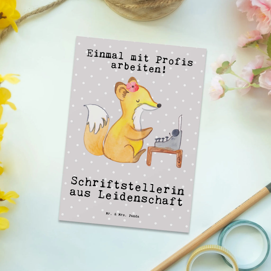 Postkarte Schriftstellerin Leidenschaft Postkarte, Karte, Geschenkkarte, Grußkarte, Einladung, Ansichtskarte, Geburtstagskarte, Einladungskarte, Dankeskarte, Ansichtskarten, Einladung Geburtstag, Einladungskarten Geburtstag, Beruf, Ausbildung, Jubiläum, Abschied, Rente, Kollege, Kollegin, Geschenk, Schenken, Arbeitskollege, Mitarbeiter, Firma, Danke, Dankeschön, Autorin, Buchveröffentlichung, Schriftstellerin, Verlag, Geschichtenschreiber, Hobbyautor