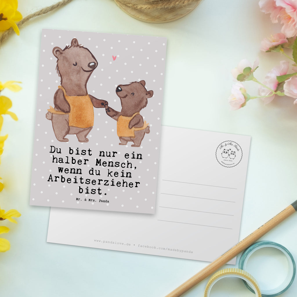 Postkarte Arbeitserzieher mit Herz Postkarte, Karte, Geschenkkarte, Grußkarte, Einladung, Ansichtskarte, Geburtstagskarte, Einladungskarte, Dankeskarte, Ansichtskarten, Einladung Geburtstag, Einladungskarten Geburtstag, Beruf, Ausbildung, Jubiläum, Abschied, Rente, Kollege, Kollegin, Geschenk, Schenken, Arbeitskollege, Mitarbeiter, Firma, Danke, Dankeschön, Arbeitserzieher, Arbeitspädagoge, Studium