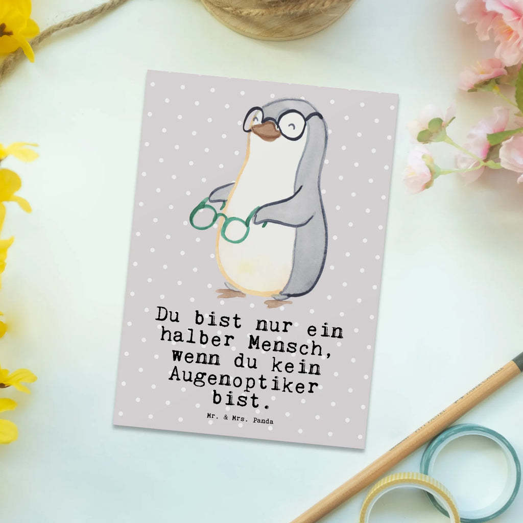 Postkarte Augenoptiker mit Herz Postkarte, Karte, Geschenkkarte, Grußkarte, Einladung, Ansichtskarte, Geburtstagskarte, Einladungskarte, Dankeskarte, Ansichtskarten, Einladung Geburtstag, Einladungskarten Geburtstag, Beruf, Ausbildung, Jubiläum, Abschied, Rente, Kollege, Kollegin, Geschenk, Schenken, Arbeitskollege, Mitarbeiter, Firma, Danke, Dankeschön, Augenoptiker, Optiker, Augenarzt, Optometrist, Brillenverkäufer, Brillengeschäft, Eröffnung