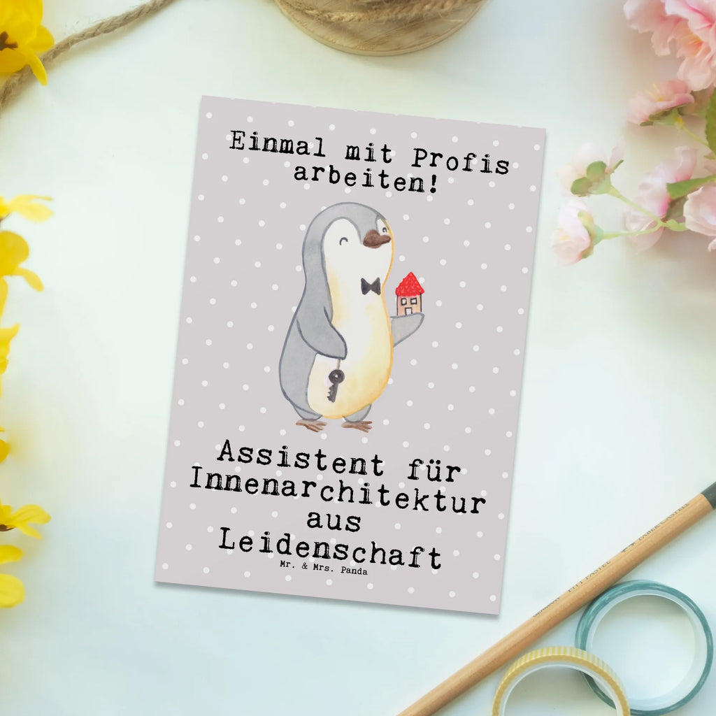 Postkarte Assistent für Innenarchitektur Leidenschaft Postkarte, Karte, Geschenkkarte, Grußkarte, Einladung, Ansichtskarte, Geburtstagskarte, Einladungskarte, Dankeskarte, Ansichtskarten, Einladung Geburtstag, Einladungskarten Geburtstag, Beruf, Ausbildung, Jubiläum, Abschied, Rente, Kollege, Kollegin, Geschenk, Schenken, Arbeitskollege, Mitarbeiter, Firma, Danke, Dankeschön