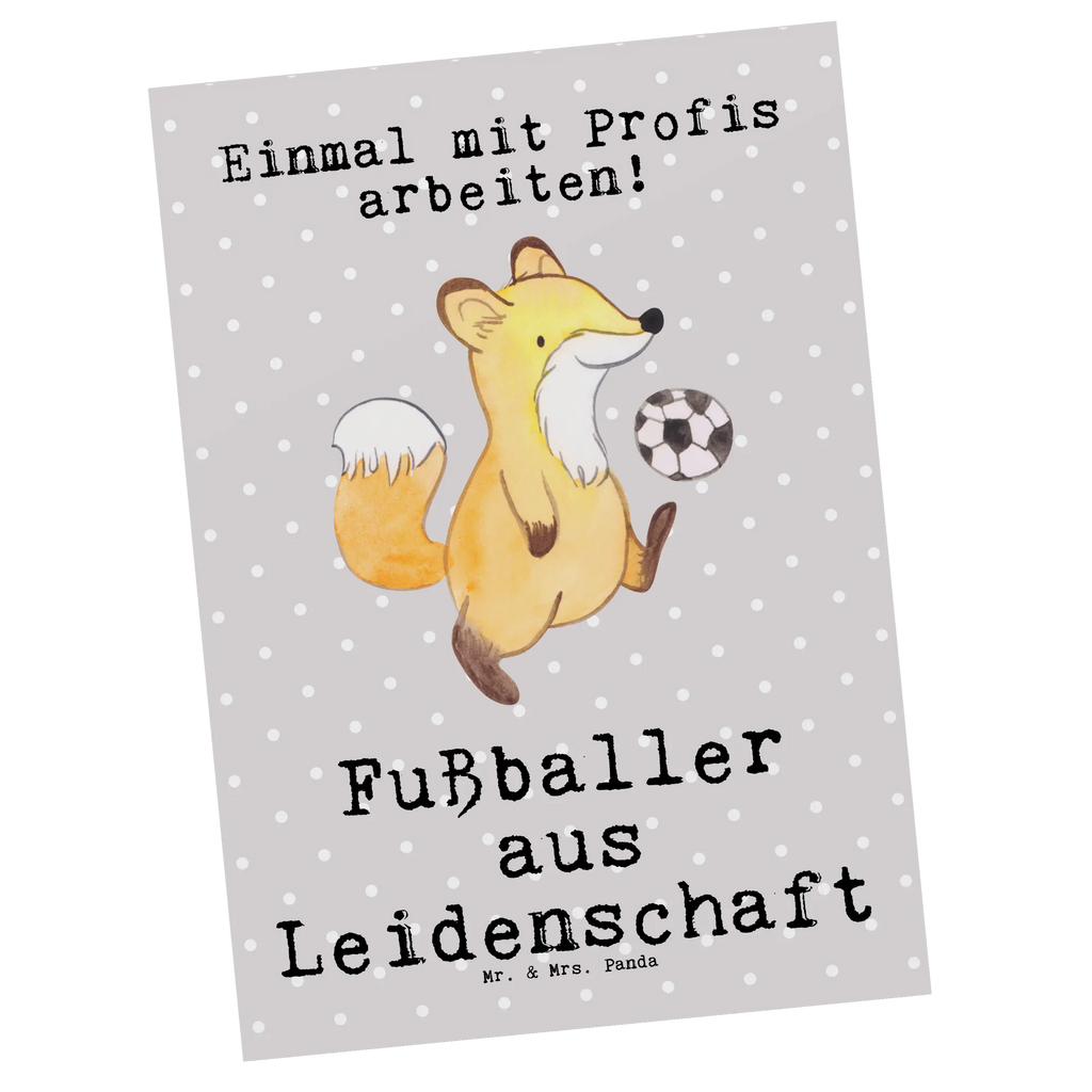 Postkarte Fußballer aus Leidenschaft Postkarte, Karte, Geschenkkarte, Grußkarte, Einladung, Ansichtskarte, Geburtstagskarte, Einladungskarte, Dankeskarte, Ansichtskarten, Einladung Geburtstag, Einladungskarten Geburtstag, Beruf, Ausbildung, Jubiläum, Abschied, Rente, Kollege, Kollegin, Geschenk, Schenken, Arbeitskollege, Mitarbeiter, Firma, Danke, Dankeschön, Fußballer, Fußballspieler, Profi Fußballer, Fußballspiel, Glücksbringer