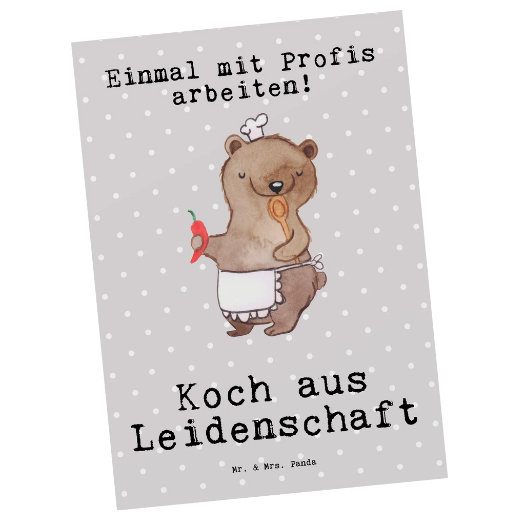 Postkarte Koch aus Leidenschaft Postkarte, Karte, Geschenkkarte, Grußkarte, Einladung, Ansichtskarte, Geburtstagskarte, Einladungskarte, Dankeskarte, Ansichtskarten, Einladung Geburtstag, Einladungskarten Geburtstag, Beruf, Ausbildung, Jubiläum, Abschied, Rente, Kollege, Kollegin, Geschenk, Schenken, Arbeitskollege, Mitarbeiter, Firma, Danke, Dankeschön, Koch, Chefkoch, Küchenchef, Küchenmeister, Schiffskoch, Sternekoch, Fernsehkoch, Restaurant