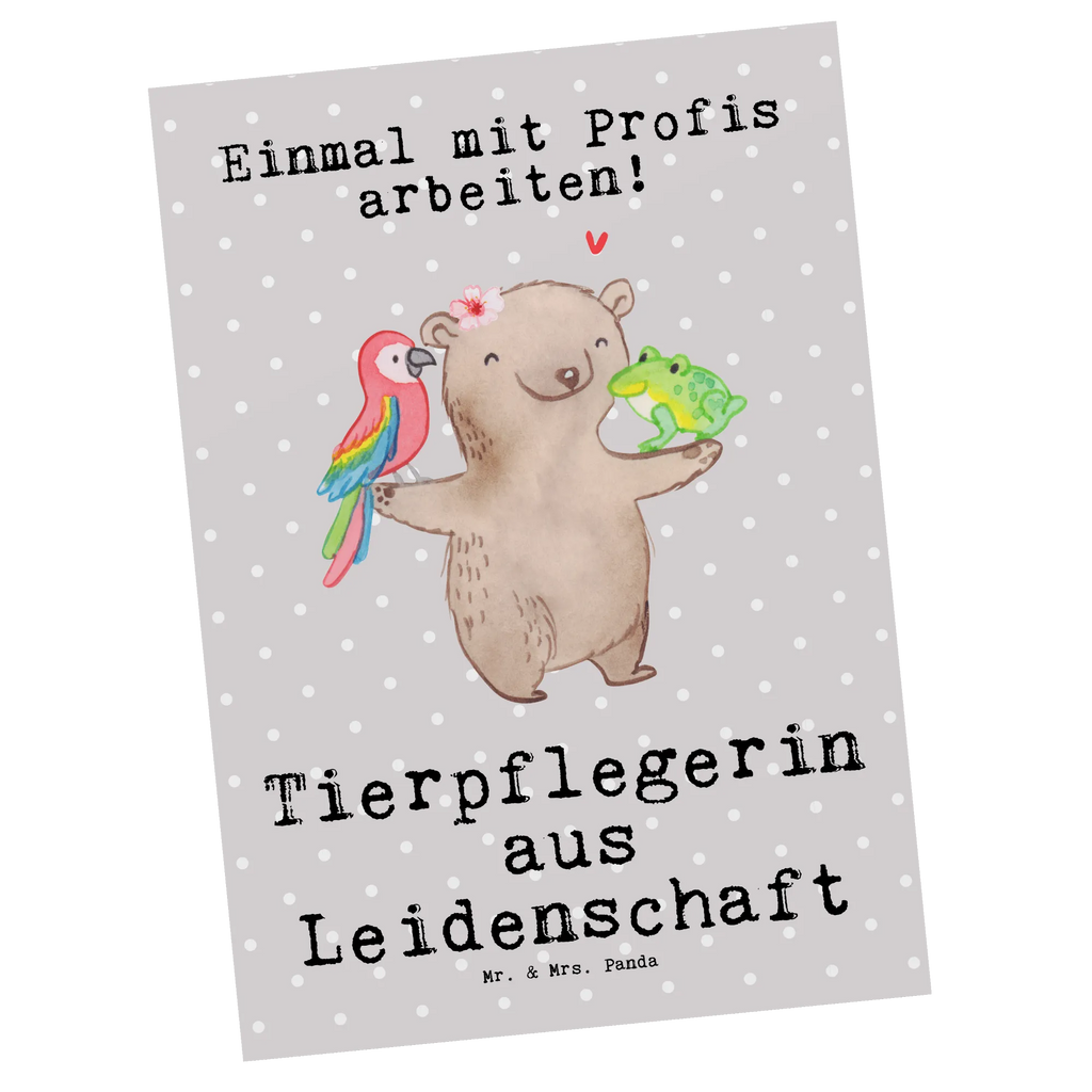 Postkarte Tierpflegerin Leidenschaft Postkarte, Karte, Geschenkkarte, Grußkarte, Einladung, Ansichtskarte, Geburtstagskarte, Einladungskarte, Dankeskarte, Ansichtskarten, Einladung Geburtstag, Einladungskarten Geburtstag, Beruf, Ausbildung, Jubiläum, Abschied, Rente, Kollege, Kollegin, Geschenk, Schenken, Arbeitskollege, Mitarbeiter, Firma, Danke, Dankeschön