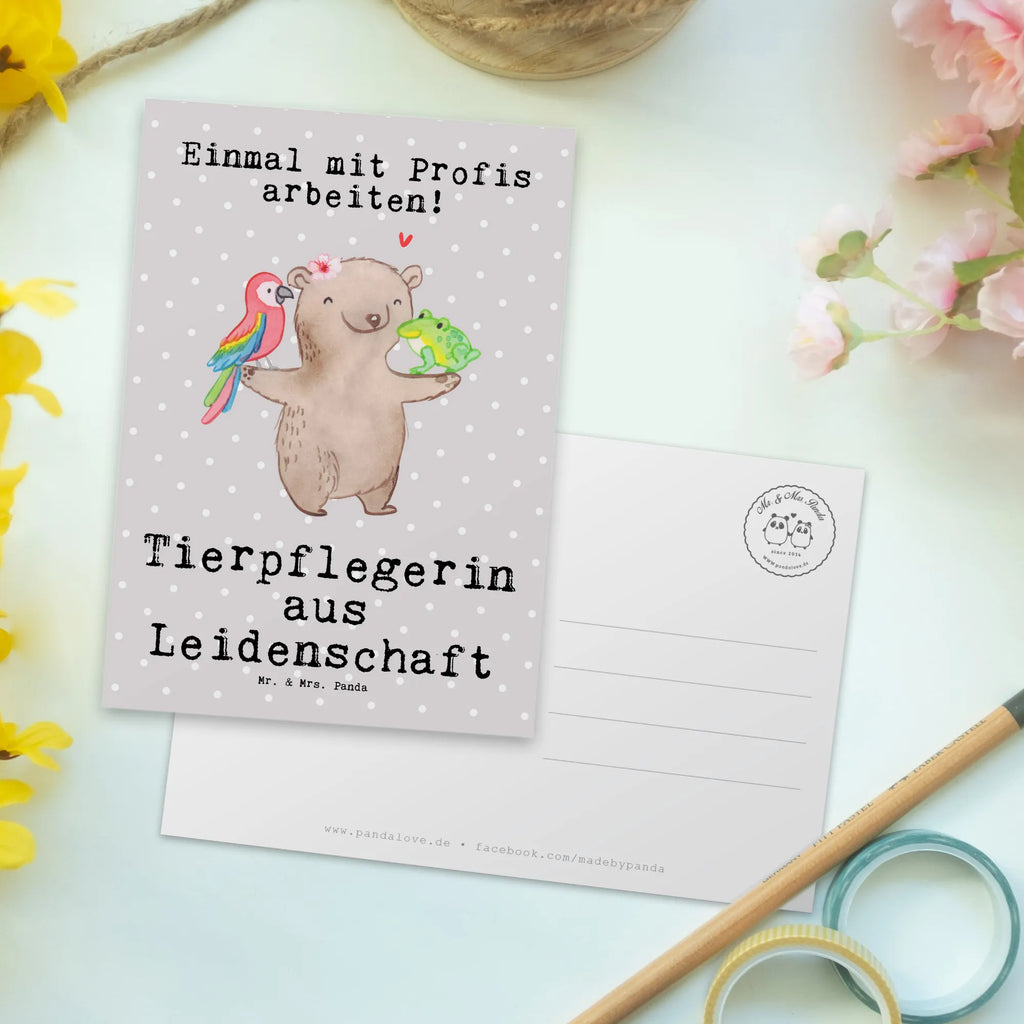 Postkarte Tierpflegerin Leidenschaft Postkarte, Karte, Geschenkkarte, Grußkarte, Einladung, Ansichtskarte, Geburtstagskarte, Einladungskarte, Dankeskarte, Ansichtskarten, Einladung Geburtstag, Einladungskarten Geburtstag, Beruf, Ausbildung, Jubiläum, Abschied, Rente, Kollege, Kollegin, Geschenk, Schenken, Arbeitskollege, Mitarbeiter, Firma, Danke, Dankeschön