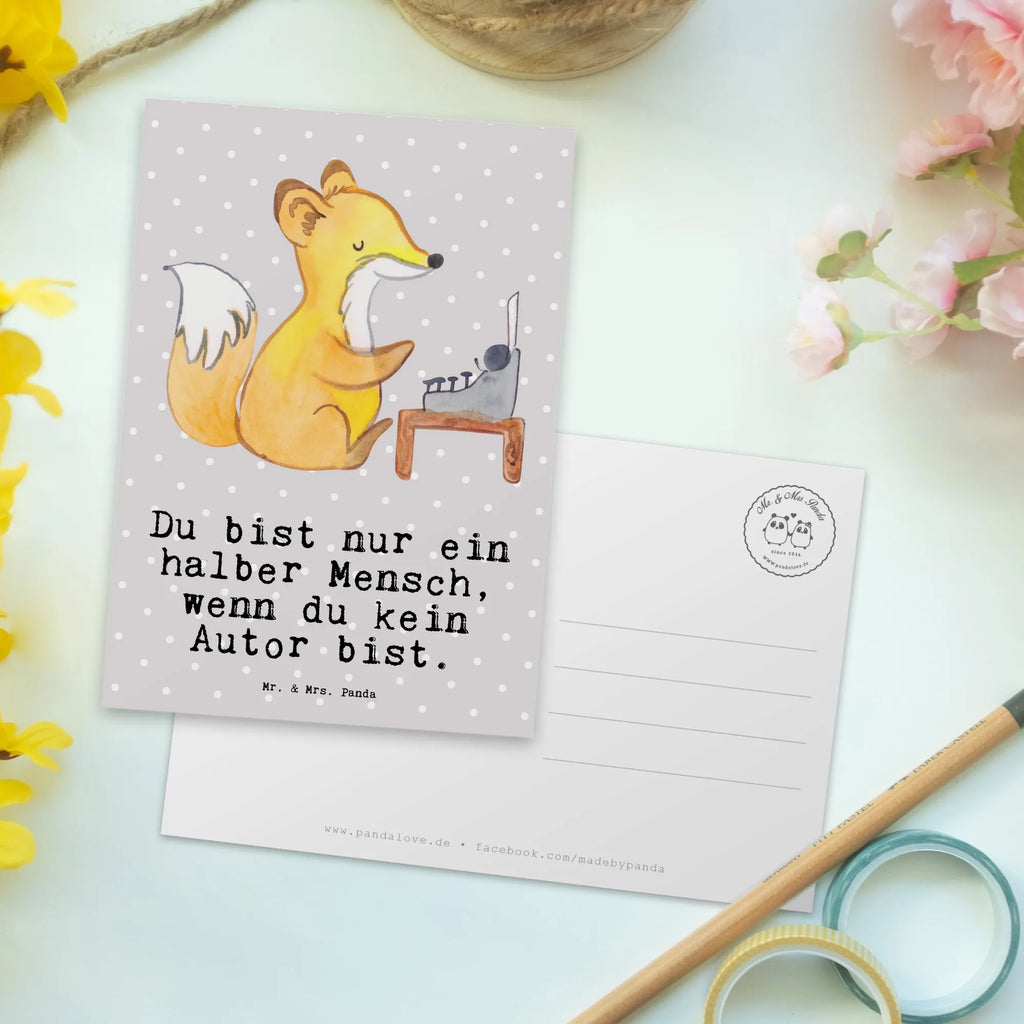 Postkarte Autor mit Herz Postkarte, Karte, Geschenkkarte, Grußkarte, Einladung, Ansichtskarte, Geburtstagskarte, Einladungskarte, Dankeskarte, Ansichtskarten, Einladung Geburtstag, Einladungskarten Geburtstag, Beruf, Ausbildung, Jubiläum, Abschied, Rente, Kollege, Kollegin, Geschenk, Schenken, Arbeitskollege, Mitarbeiter, Firma, Danke, Dankeschön, Autor, Buchveröffentlichung, Schriftsteller, Verlag, Geschichtenschreiber, Hobbyautor