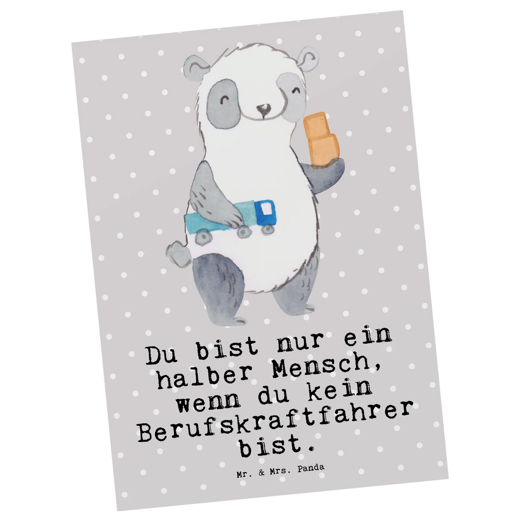 Postkarte Berufskraftfahrer mit Herz Postkarte, Karte, Geschenkkarte, Grußkarte, Einladung, Ansichtskarte, Geburtstagskarte, Einladungskarte, Dankeskarte, Ansichtskarten, Einladung Geburtstag, Einladungskarten Geburtstag, Beruf, Ausbildung, Jubiläum, Abschied, Rente, Kollege, Kollegin, Geschenk, Schenken, Arbeitskollege, Mitarbeiter, Firma, Danke, Dankeschön