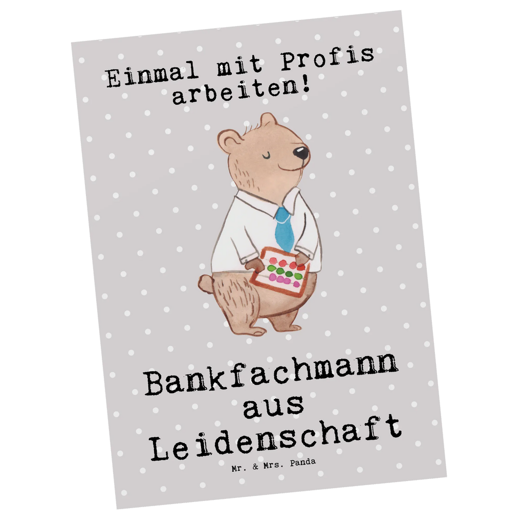 Postkarte Bankfachmann aus Leidenschaft Postkarte, Karte, Geschenkkarte, Grußkarte, Einladung, Ansichtskarte, Geburtstagskarte, Einladungskarte, Dankeskarte, Ansichtskarten, Einladung Geburtstag, Einladungskarten Geburtstag, Beruf, Ausbildung, Jubiläum, Abschied, Rente, Kollege, Kollegin, Geschenk, Schenken, Arbeitskollege, Mitarbeiter, Firma, Danke, Dankeschön, Bankfachmann, Bankangestellter, Bänker, Bankberater