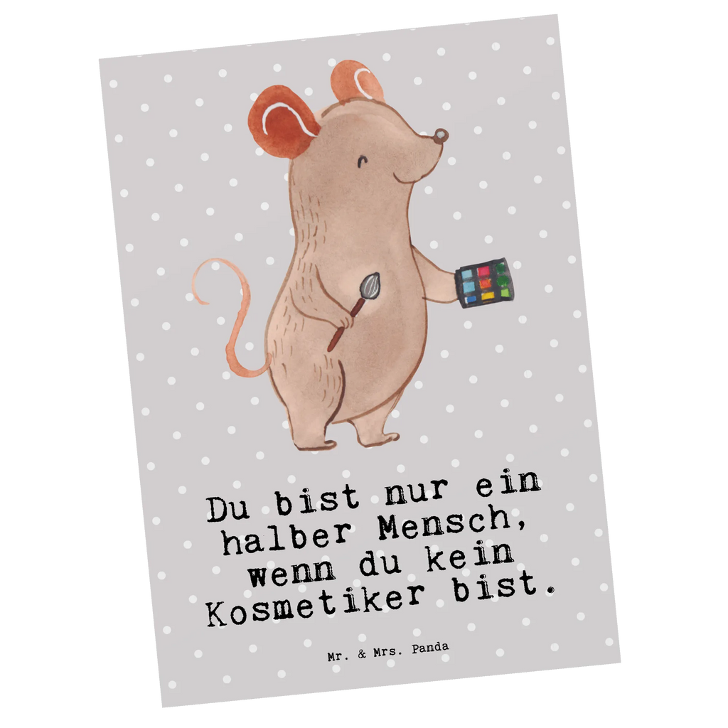 Postkarte Kosmetiker mit Herz Postkarte, Karte, Geschenkkarte, Grußkarte, Einladung, Ansichtskarte, Geburtstagskarte, Einladungskarte, Dankeskarte, Ansichtskarten, Einladung Geburtstag, Einladungskarten Geburtstag, Beruf, Ausbildung, Jubiläum, Abschied, Rente, Kollege, Kollegin, Geschenk, Schenken, Arbeitskollege, Mitarbeiter, Firma, Danke, Dankeschön, Kosmetiker, Make Up Artist, Maskenbildner, Visagist, Beauty Salon, Kosmetikstudio, Eröffnung