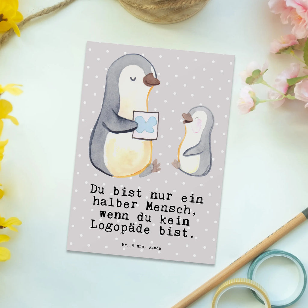 Postkarte Logopäde mit Herz Postkarte, Karte, Geschenkkarte, Grußkarte, Einladung, Ansichtskarte, Geburtstagskarte, Einladungskarte, Dankeskarte, Ansichtskarten, Einladung Geburtstag, Einladungskarten Geburtstag, Beruf, Ausbildung, Jubiläum, Abschied, Rente, Kollege, Kollegin, Geschenk, Schenken, Arbeitskollege, Mitarbeiter, Firma, Danke, Dankeschön, Logopäde, Logopädie, Studium