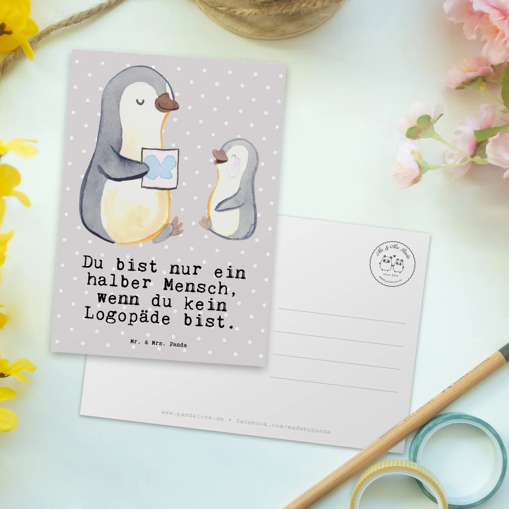 Postkarte Logopäde mit Herz Postkarte, Karte, Geschenkkarte, Grußkarte, Einladung, Ansichtskarte, Geburtstagskarte, Einladungskarte, Dankeskarte, Ansichtskarten, Einladung Geburtstag, Einladungskarten Geburtstag, Beruf, Ausbildung, Jubiläum, Abschied, Rente, Kollege, Kollegin, Geschenk, Schenken, Arbeitskollege, Mitarbeiter, Firma, Danke, Dankeschön, Logopäde, Logopädie, Studium