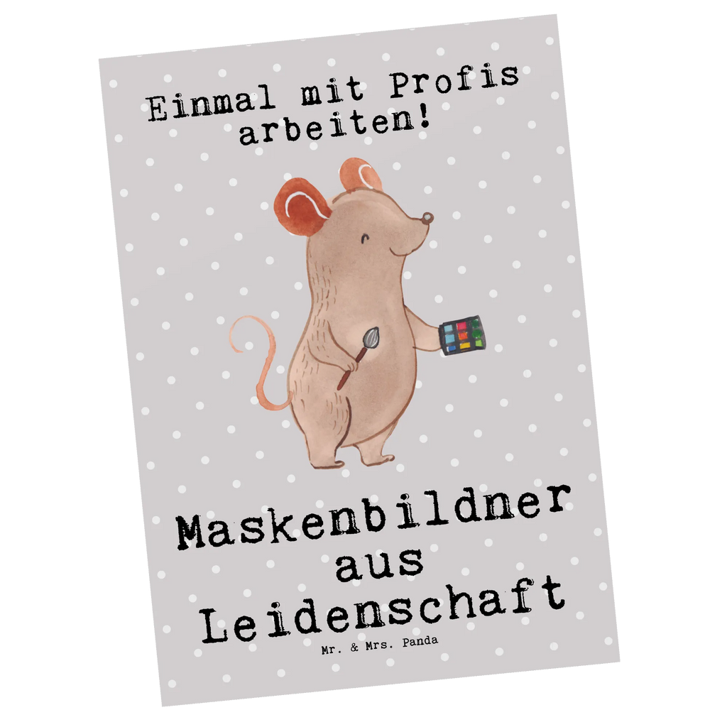 Postkarte Maskenbildner Leidenschaft Postkarte, Karte, Geschenkkarte, Grußkarte, Einladung, Ansichtskarte, Geburtstagskarte, Einladungskarte, Dankeskarte, Ansichtskarten, Einladung Geburtstag, Einladungskarten Geburtstag, Beruf, Ausbildung, Jubiläum, Abschied, Rente, Kollege, Kollegin, Geschenk, Schenken, Arbeitskollege, Mitarbeiter, Firma, Danke, Dankeschön, Kosmetiker, Make Up Artist, Maskenbildner, Visagist, Beauty Salon, Kosmetikstudio, Eröffnung