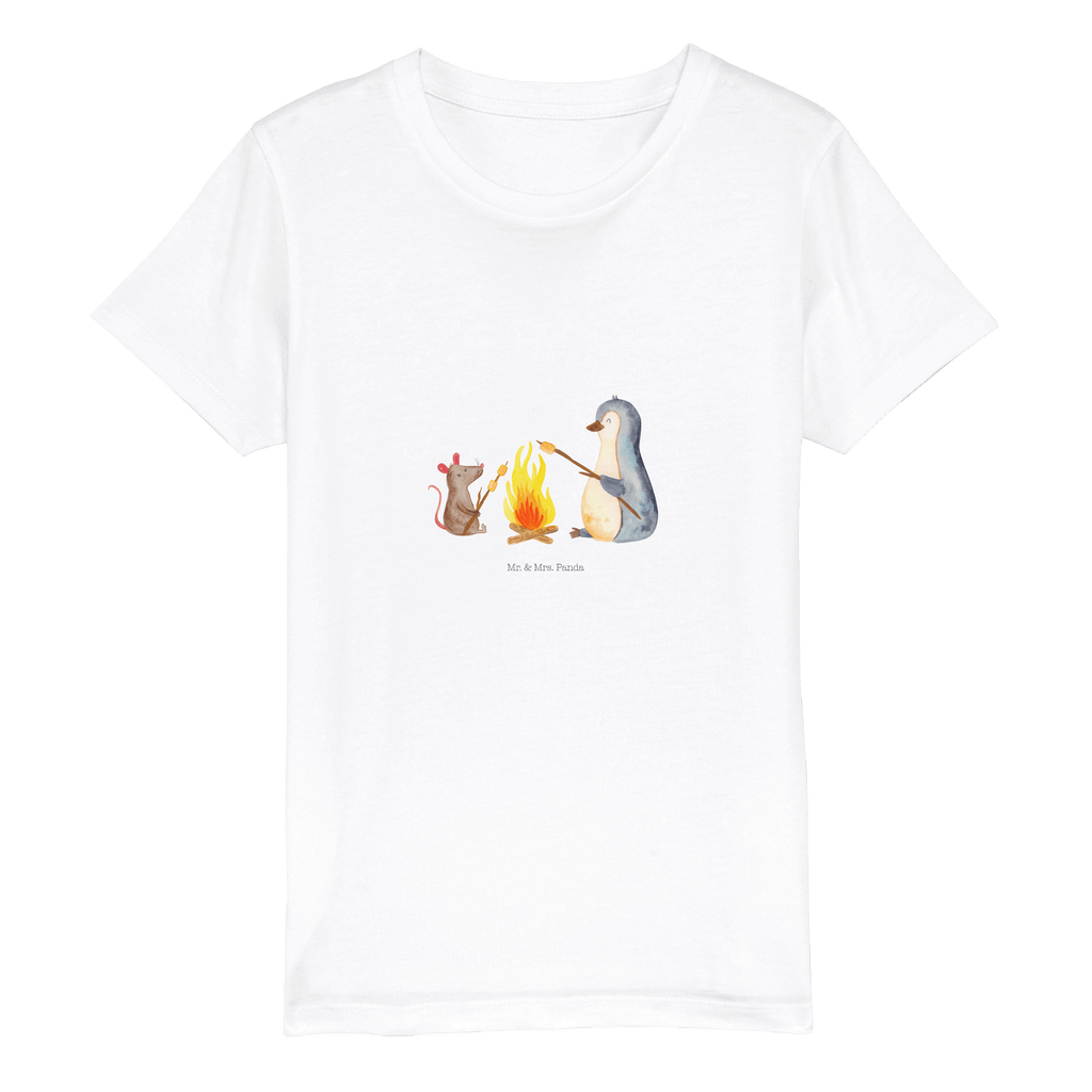 Organic Kinder T-Shirt Pinguin Lagerfeuer Kinder T-Shirt, Kinder T-Shirt Mädchen, Kinder T-Shirt Jungen, Pinguin, Maus, Pinguine, Lagerfeuer, Leben, Arbeit, Job, Motivation, Büro, Büroalltag, Lebensspruch, Lebensmotivation, Neustart, Liebe, grillen, Feuer, Marshmallows