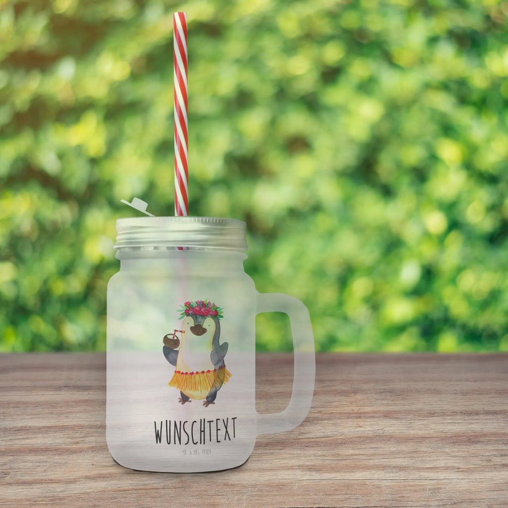 Personalisiertes Trinkglas Mason Jar Pinguin Kokosnuss Personalisiertes Mason Jar, Personalisiertes Glas, Personalisiertes Trinkglas, Personalisiertes Henkelglas, Personalisiertes Sommerglas, Personalisiertes Einmachglas, Personalisiertes Cocktailglas, Personalisiertes Cocktail-Glas, mit Namen, Wunschtext, Wunschnamen, Mason Jar selbst bedrucken, Wunschglas mit Namen, Bedrucktes Trinkglas, Geschenk mit Namen, Pinguin, Aloha, Hawaii, Urlaub, Kokosnuss, Pinguine