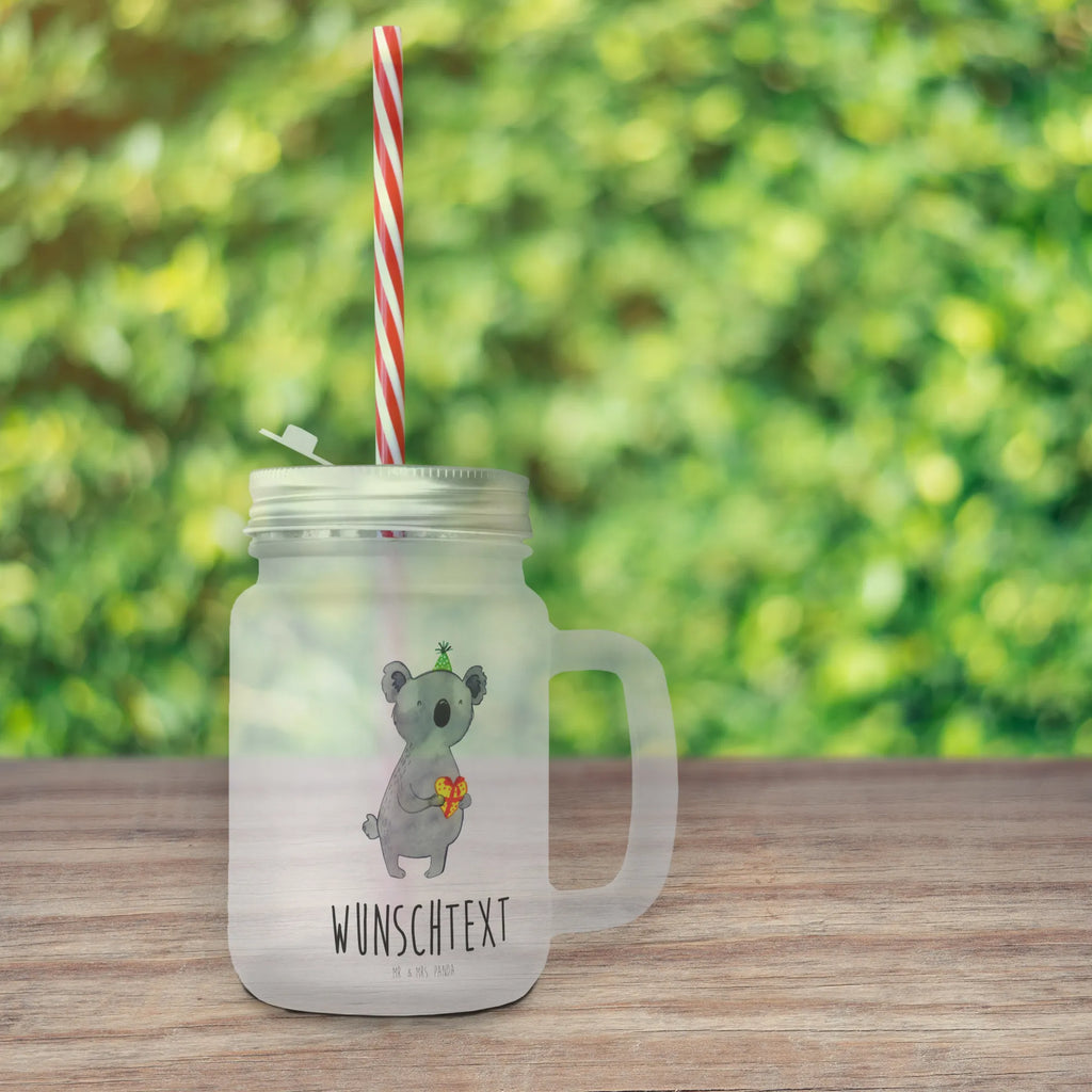 Personalisiertes Trinkglas Mason Jar Koala Geschenk Personalisiertes Mason Jar, Personalisiertes Glas, Personalisiertes Trinkglas, Personalisiertes Henkelglas, Personalisiertes Sommerglas, Personalisiertes Einmachglas, Personalisiertes Cocktailglas, Personalisiertes Cocktail-Glas, mit Namen, Wunschtext, Wunschnamen, Mason Jar selbst bedrucken, Wunschglas mit Namen, Bedrucktes Trinkglas, Geschenk mit Namen, Koala, Koalabär, Geschenk, Geburtstag, Party