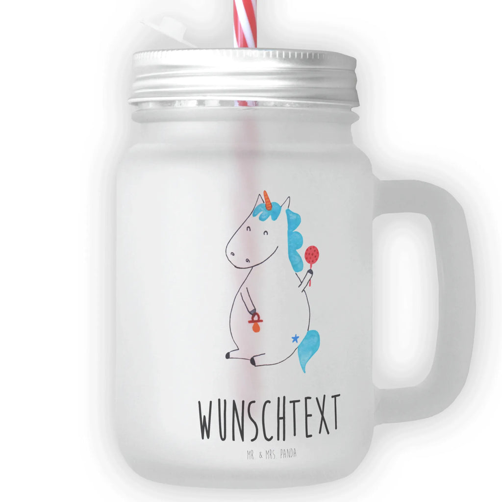 Personalisiertes Trinkglas Mason Jar Einhorn Baby Personalisiertes Mason Jar, Personalisiertes Glas, Personalisiertes Trinkglas, Personalisiertes Henkelglas, Personalisiertes Sommerglas, Personalisiertes Einmachglas, Personalisiertes Cocktailglas, Personalisiertes Cocktail-Glas, mit Namen, Wunschtext, Wunschnamen, Mason Jar selbst bedrucken, Wunschglas mit Namen, Bedrucktes Trinkglas, Geschenk mit Namen, Einhorn, Einhörner, Einhorn Deko, Unicorn, Mutter, Geburt, Geburtstag, erstes Kind, Baby, Babyglück, Nachwuchs, Eltern, Party, Kind, Schnuller