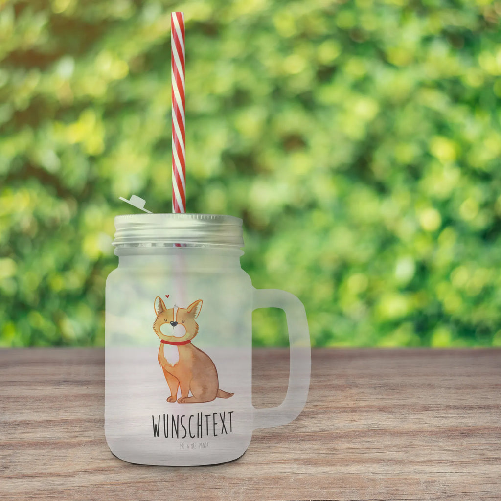 Personalisiertes Trinkglas Mason Jar Hundeglück Personalisiertes Mason Jar, Personalisiertes Glas, Personalisiertes Trinkglas, Personalisiertes Henkelglas, Personalisiertes Sommerglas, Personalisiertes Einmachglas, Personalisiertes Cocktailglas, Personalisiertes Cocktail-Glas, mit Namen, Wunschtext, Wunschnamen, Mason Jar selbst bedrucken, Wunschglas mit Namen, Bedrucktes Trinkglas, Geschenk mit Namen, Hund, Hundemotiv, Haustier, Hunderasse, Tierliebhaber, Hundebesitzer, Sprüche, Corgie, Hundeliebe, Spruch, Hundemama, Liebe