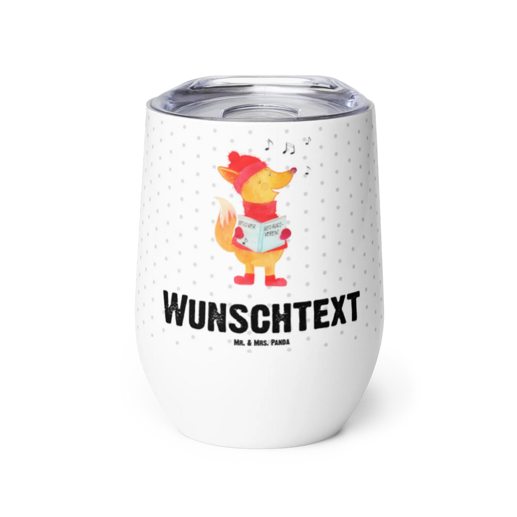 Personalisierter Weinbecher Fuchs Sänger Personalisierter Weinbecher, Personalisierter Glühwein Becher, Heißgetränke, Personalisierter Trinkbecher, Personalisierter Weinkelch, Personalisiertes Weingläser, hochwertiger Weinbecher, Weinbecher Reisen, Weinbecher unterwegs, Personalisertes Sommerglas, mit Namen, Wunschtext, Personalisierung, selbst bedrucken, Personalisiertes Weinglas, Winter, Weihnachten, Weihnachtsdeko, Nikolaus, Advent, Heiligabend, Wintermotiv, Fuchs, Füchse, Sänger, Geschenk Sänger, Singen, Weihnachtslieder