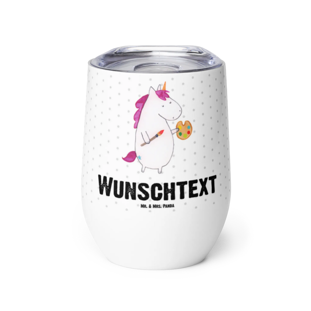 Personalisierter Weinbecher Einhorn Künstler Personalisierter Weinbecher, Personalisierter Glühwein Becher, Heißgetränke, Personalisierter Trinkbecher, Personalisierter Weinkelch, Personalisiertes Weingläser, hochwertiger Weinbecher, Weinbecher Reisen, Weinbecher unterwegs, Personalisertes Sommerglas, mit Namen, Wunschtext, Personalisierung, selbst bedrucken, Personalisiertes Weinglas, Einhorn, Einhörner, Einhorn Deko, Pegasus, Unicorn, Englisch, Künstler, Artist, Malen, Zeichnen, Welt, Farbe, Stift, Pinsel, Geschenk, Maler