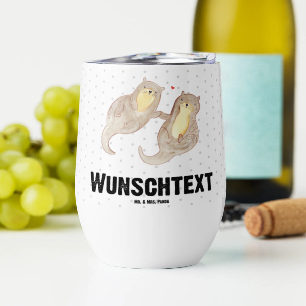 Personalisierter Weinbecher Otter händchenhaltend Personalisierter Weinbecher, Personalisierter Glühwein Becher, Heißgetränke, Personalisierter Trinkbecher, Personalisierter Weinkelch, Personalisiertes Weingläser, hochwertiger Weinbecher, Weinbecher Reisen, Weinbecher unterwegs, Personalisertes Sommerglas, mit Namen, Wunschtext, Personalisierung, selbst bedrucken, Personalisiertes Weinglas, Otter, Fischotter, Seeotter, Otter Seeotter See Otter