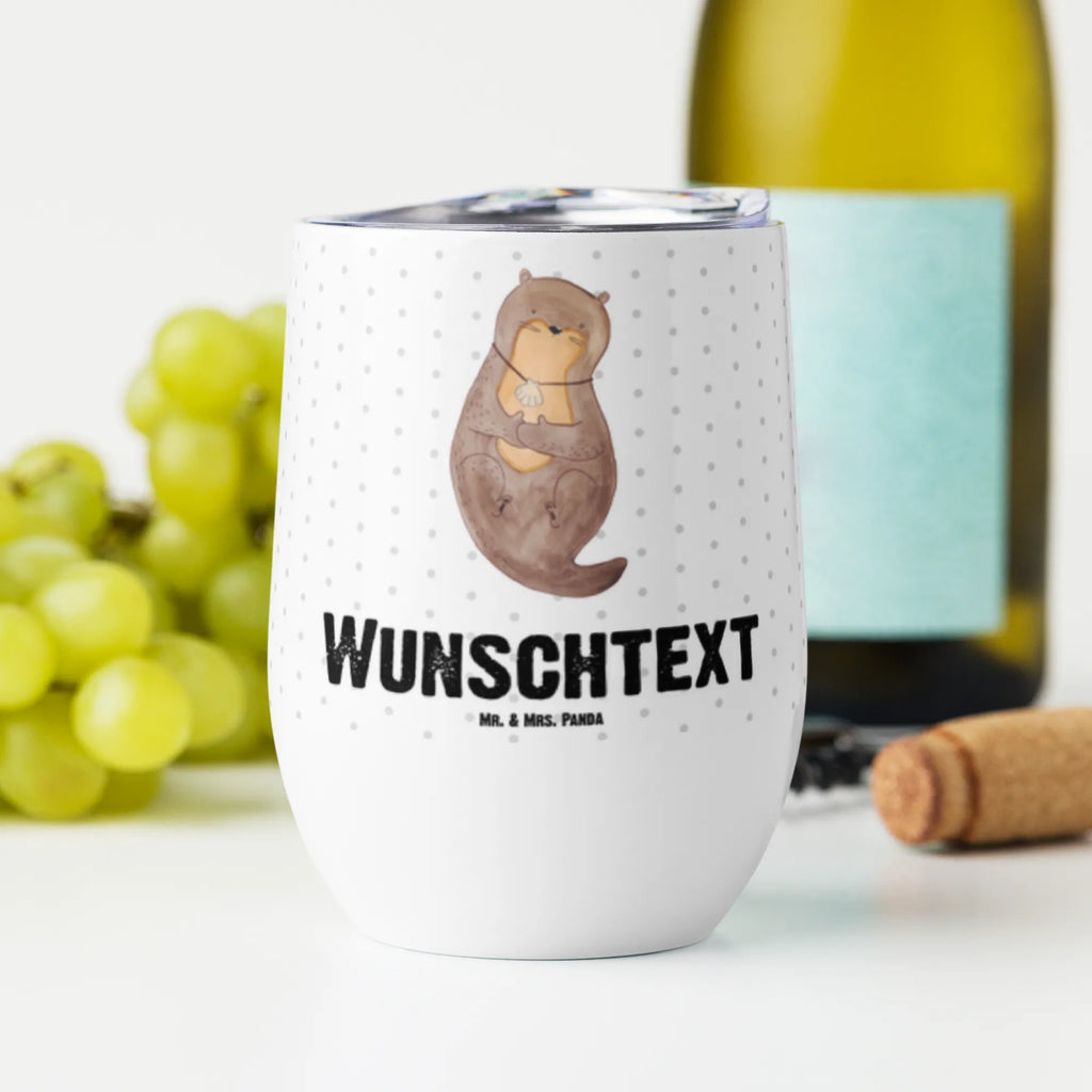 Personalisierter Weinbecher Otter mit Muschelmedaillon Personalisierter Weinbecher, Personalisierter Glühwein Becher, Heißgetränke, Personalisierter Trinkbecher, Personalisierter Weinkelch, Personalisiertes Weingläser, hochwertiger Weinbecher, Weinbecher Reisen, Weinbecher unterwegs, Personalisertes Sommerglas, mit Namen, Wunschtext, Personalisierung, selbst bedrucken, Personalisiertes Weinglas, Otter, Fischotter, Seeotter, Otterliebe, grübeln, träumen, Motivation, Tagträumen, Büro