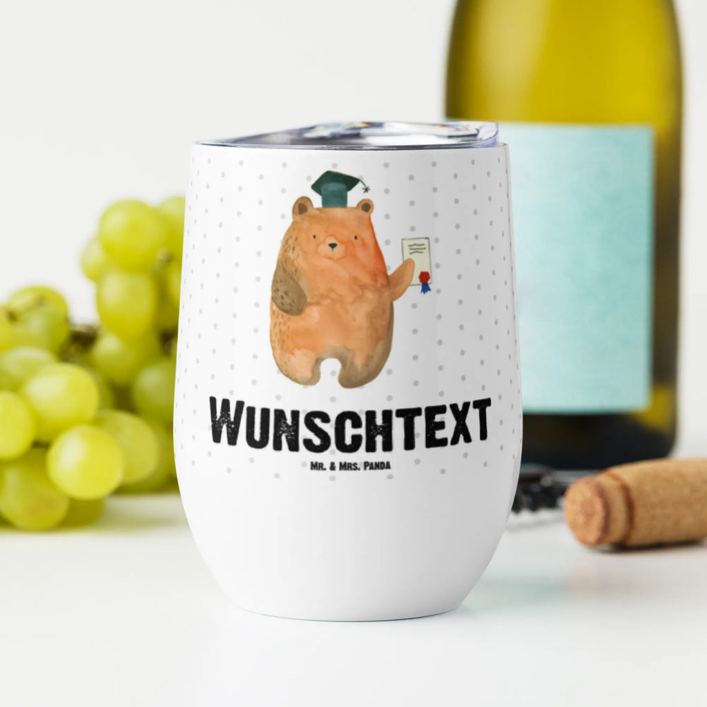 Personalisierter Weinbecher Prüfungsbär Personalisierter Weinbecher, Personalisierter Glühwein Becher, Heißgetränke, Personalisierter Trinkbecher, Personalisierter Weinkelch, Personalisiertes Weingläser, hochwertiger Weinbecher, Weinbecher Reisen, Weinbecher unterwegs, Personalisertes Sommerglas, mit Namen, Wunschtext, Personalisierung, selbst bedrucken, Personalisiertes Weinglas, Bär, Teddy, Teddybär, Abitur, Prüfungen, Prüfung bestanden, Abschluss, Zeugnis, Abschlusszeugnis