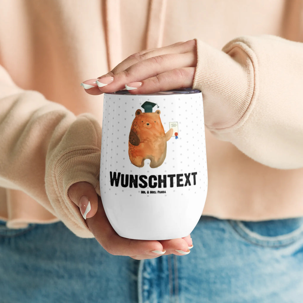 Personalisierter Weinbecher Prüfungsbär Personalisierter Weinbecher, Personalisierter Glühwein Becher, Heißgetränke, Personalisierter Trinkbecher, Personalisierter Weinkelch, Personalisiertes Weingläser, hochwertiger Weinbecher, Weinbecher Reisen, Weinbecher unterwegs, Personalisertes Sommerglas, mit Namen, Wunschtext, Personalisierung, selbst bedrucken, Personalisiertes Weinglas, Bär, Teddy, Teddybär, Abitur, Prüfungen, Prüfung bestanden, Abschluss, Zeugnis, Abschlusszeugnis
