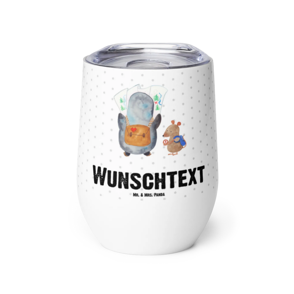 Personalisierter Weinbecher Pinguin & Maus Wanderer Personalisierter Weinbecher, Personalisierter Glühwein Becher, Heißgetränke, Personalisierter Trinkbecher, Personalisierter Weinkelch, Personalisiertes Weingläser, hochwertiger Weinbecher, Weinbecher Reisen, Weinbecher unterwegs, Personalisertes Sommerglas, mit Namen, Wunschtext, Personalisierung, selbst bedrucken, Personalisiertes Weinglas, Pinguin, Pinguine, Abenteurer, Abenteuer, Roadtrip, Ausflug, Wanderlust, wandern