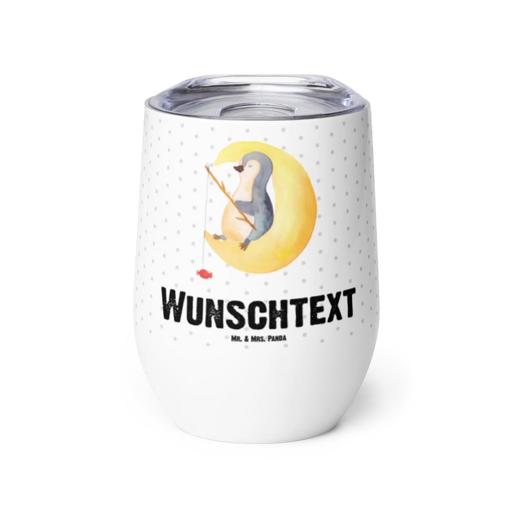 Personalisierter Weinbecher Pinguin Mond Personalisierter Weinbecher, Personalisierter Glühwein Becher, Heißgetränke, Personalisierter Trinkbecher, Personalisierter Weinkelch, Personalisiertes Weingläser, hochwertiger Weinbecher, Weinbecher Reisen, Weinbecher unterwegs, Personalisertes Sommerglas, mit Namen, Wunschtext, Personalisierung, selbst bedrucken, Personalisiertes Weinglas, Pinguin, Pinguine, Spruch, schlafen, Nachtruhe, Einschlafen, Schlafzimmer, Schlafstörungen, Gästezimmer