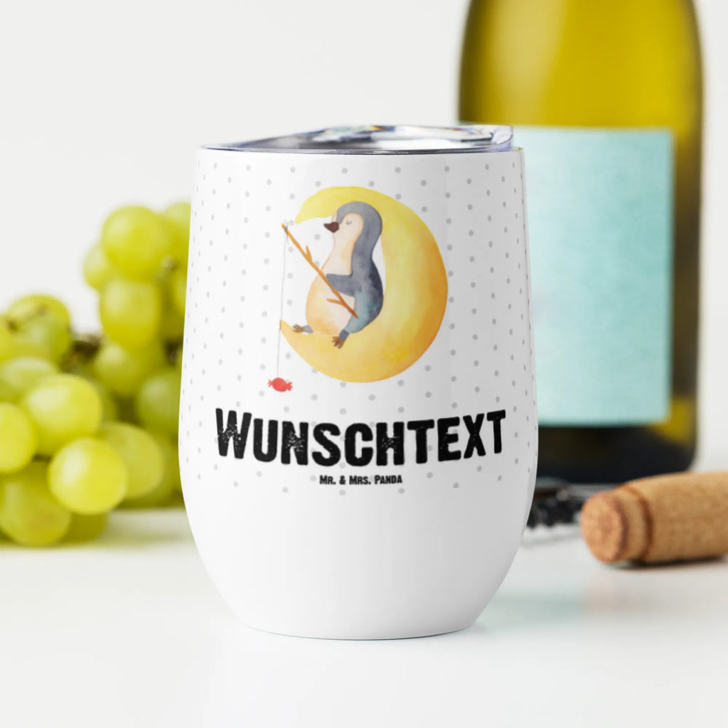 Personalisierter Weinbecher Pinguin Mond Personalisierter Weinbecher, Personalisierter Glühwein Becher, Heißgetränke, Personalisierter Trinkbecher, Personalisierter Weinkelch, Personalisiertes Weingläser, hochwertiger Weinbecher, Weinbecher Reisen, Weinbecher unterwegs, Personalisertes Sommerglas, mit Namen, Wunschtext, Personalisierung, selbst bedrucken, Personalisiertes Weinglas, Pinguin, Pinguine, Spruch, schlafen, Nachtruhe, Einschlafen, Schlafzimmer, Schlafstörungen, Gästezimmer